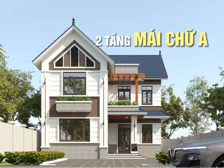 Mẫu mặt tiền nhà ống 2 tầng đẹp