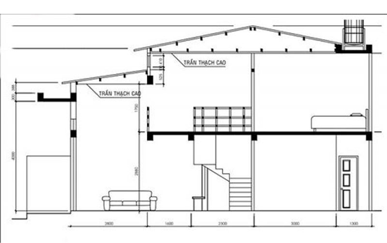 Mẫu nhà cấp 4 gác lửng