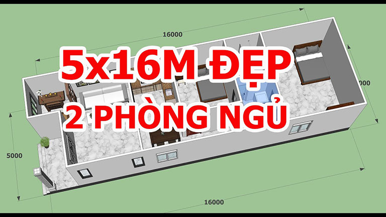 Mẫu nhà cấp 4 gác lửng