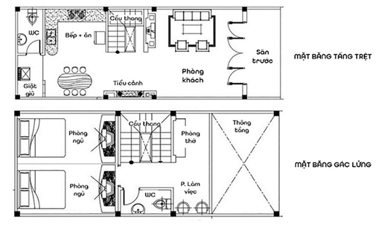 Mẫu nhà cấp 4 gác lửng