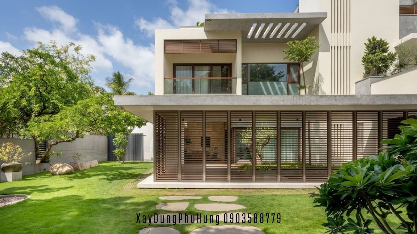 Biệt thự 2 tầng có sân vườn