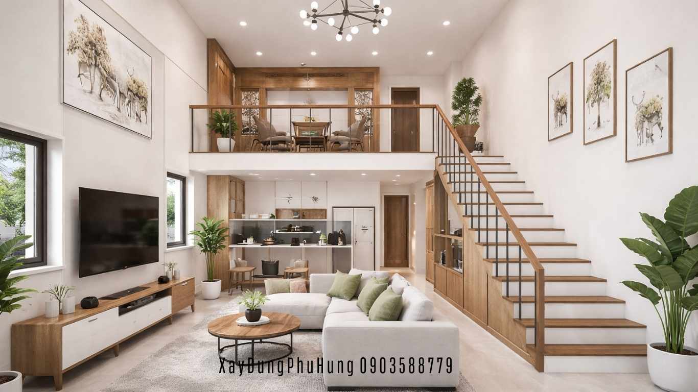 Nhà phố có gác lửng