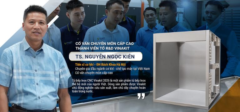 Cố vấn chuyên môn cấp cao cho mỗi mầu thiết kế, dự án, sản phẩm tủ bếp của Vinakit