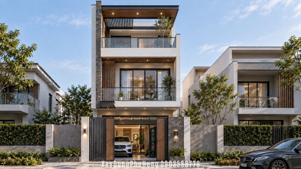 thiết kế nhà phố 5x20m